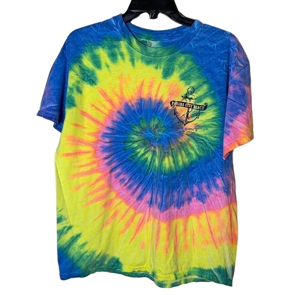 Panama City Beach Tie Dye Short Sleeve Tee